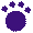 blue paw print